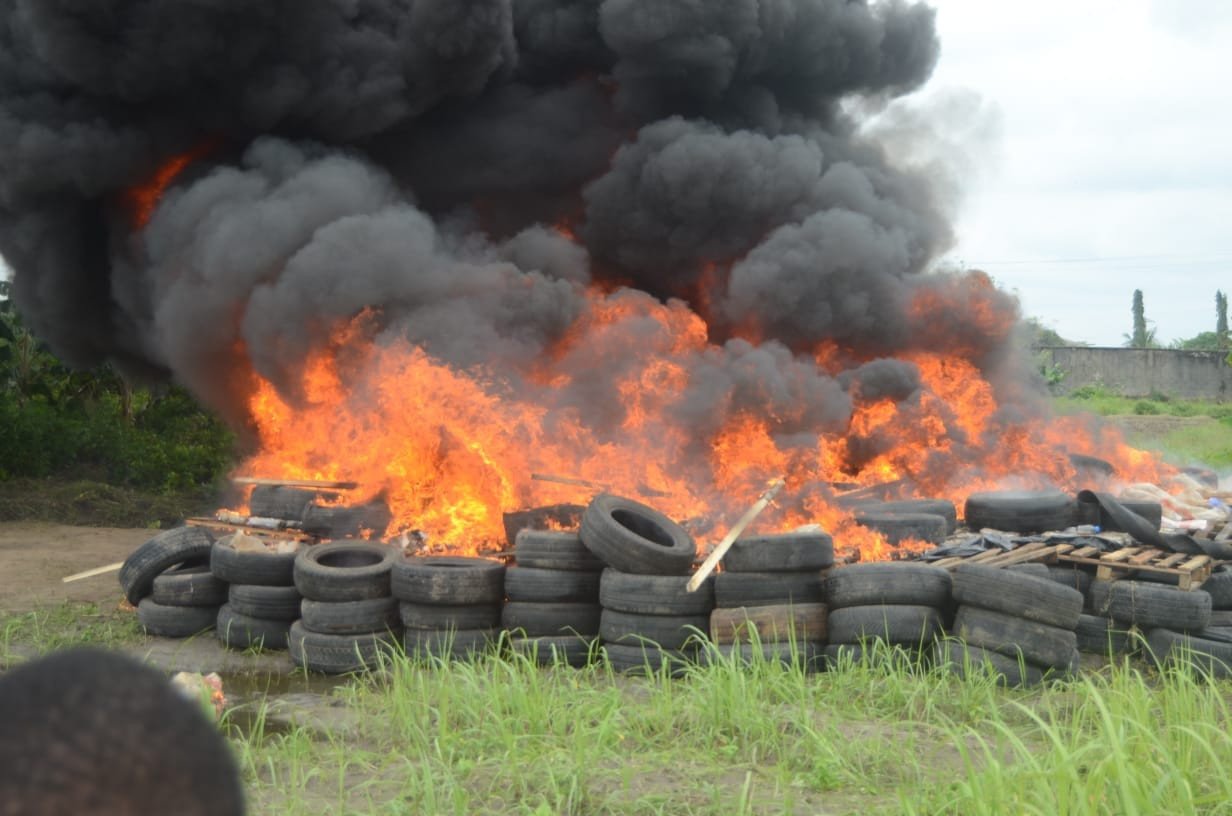 NDLEA sets ablaze N194b worth of cocaine recovered in Lagos warehouse 